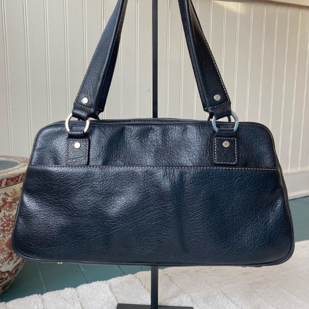 Kate Spade Vintage Large Baguette Bag Black Leather - Picture 4 of 16